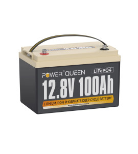 Bateria de Lítio Power Queen 12V 100A LiFePO4
